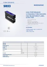 Datalogic SRX3 Instruction Manual preview