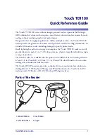 Предварительный просмотр 9 страницы Datalogic Touch TD1100 Family Quick Reference Manual