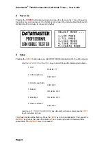 Preview for 6 page of Datamaster T0046 User Manual