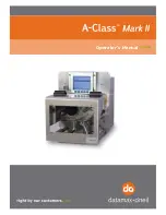 Datamax A-Class Mark II Operator'S Manual preview