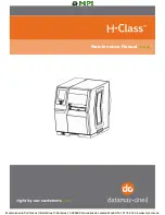 Предварительный просмотр 1 страницы Datamax H-Class H-6 Series Maintenance Manual