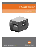 Preview for 1 page of Datamax I-Class Mark II Installation And Use Manual
