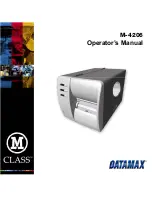 Datamax M-Class Mark II M-4206 Operator'S Manual preview