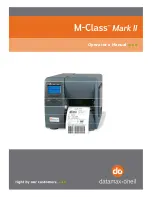 Preview for 1 page of Datamax M-Class Mark II Series Operator'S Manual