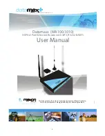 Предварительный просмотр 1 страницы Datamax MA100-1010 User Manual