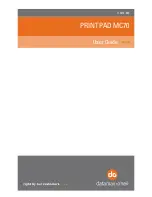 Datamax PRINTPAD MC70 User Manual preview