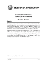 Preview for 123 page of Datamax W-6208 Operator'S Manual