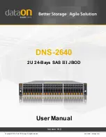 DataOn Storage DNS-2640 User Manual preview