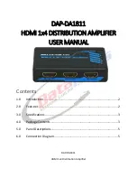 Preview for 1 page of DataParts DAP-DA1811 User Manual