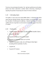 Preview for 2 page of DataParts DAP-DA1811 User Manual