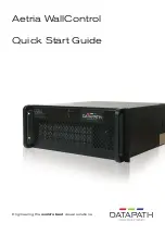 Предварительный просмотр 1 страницы Datapath Aetria WallControl VSN Series Quick Start Manual