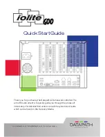 Preview for 1 page of Datapath iolite 600 Quick Start Manual