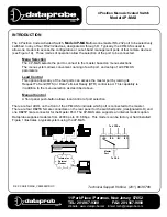 Предварительный просмотр 1 страницы Dataprobe 4P-MAS Quick Start Manual