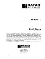 Preview for 1 page of Dataq DI-1000TC User Manual