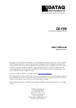 Dataq DI-159 User Manual preview