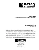 Dataq DI-2008 User Manual preview