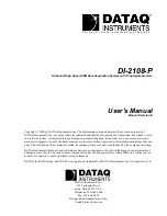 Dataq DI-2108-P User Manual preview