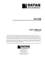 Dataq DI-2108 User Manual preview