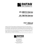 Dataq DI-500 Series User Manual preview