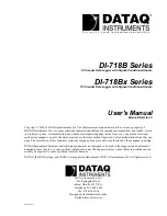 Dataq DI-718B Series User Manual preview