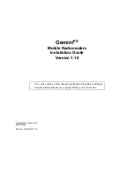 Dataradio Gemini Installation Manual preview