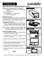 DataStor DataSafe CN3310CX Installation Manual preview