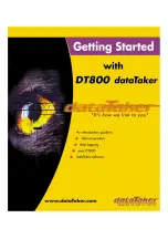dataTaker DT800 Getting Started Manual preview