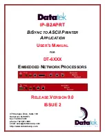 Datatek DT-6XXX User Manual preview