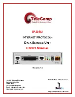 Datatek IP-DSU User Manual preview