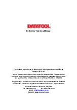 Preview for 1 page of Datatool S4 Training Manual