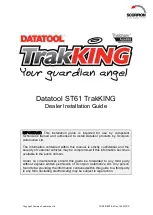 Preview for 1 page of Datatool TrakKING ST61 Installation Manual