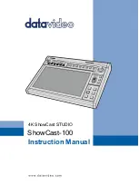 Datavideo 4K ShowCast STUDIO Instruction Manual preview