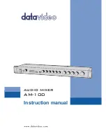 Datavideo AM-100 Instruction Manual preview