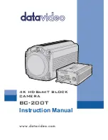 Datavideo BC-200T Instruction Manual preview