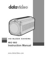 Предварительный просмотр 1 страницы Datavideo BC 80 Instruction Manual