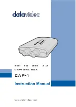 Datavideo CAP-1 Instruction Manual preview