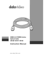 Datavideo CB-60 Instruction Manual preview