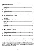 Предварительный просмотр 2 страницы Datavideo CCU-100 Instruction Manual