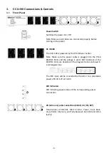 Предварительный просмотр 7 страницы Datavideo CCU-100 Instruction Manual