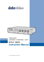 Preview for 1 page of Datavideo CCU-200 Instruction Manual