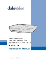 Предварительный просмотр 1 страницы Datavideo CM-10 Instruction Manual