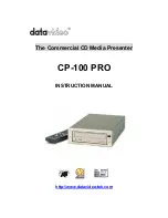 Предварительный просмотр 1 страницы Datavideo CP-100 PRO Instruction Manual