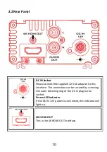 Предварительный просмотр 10 страницы Datavideo DAC-8P 4K Instruction Manual