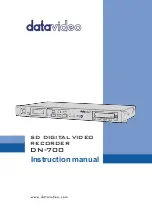 Datavideo DN-700 Instruction Manual preview