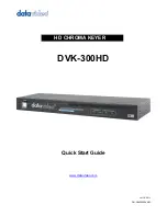 Datavideo DVK-300HD Quick Start Manual предпросмотр