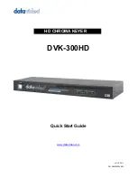 Предварительный просмотр 1 страницы Datavideo DVK-300HD Quick Start Manual