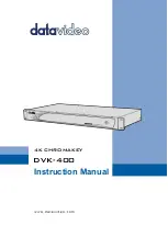 Preview for 1 page of Datavideo DVK-400 Instruction Manual