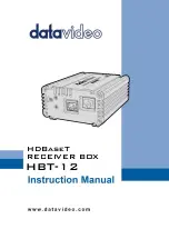 Предварительный просмотр 1 страницы Datavideo HBT-12 Instruction Manual