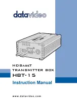 Datavideo HBT-15 Instruction Manual preview