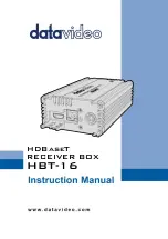 Datavideo HBT-16 Instruction Manual preview